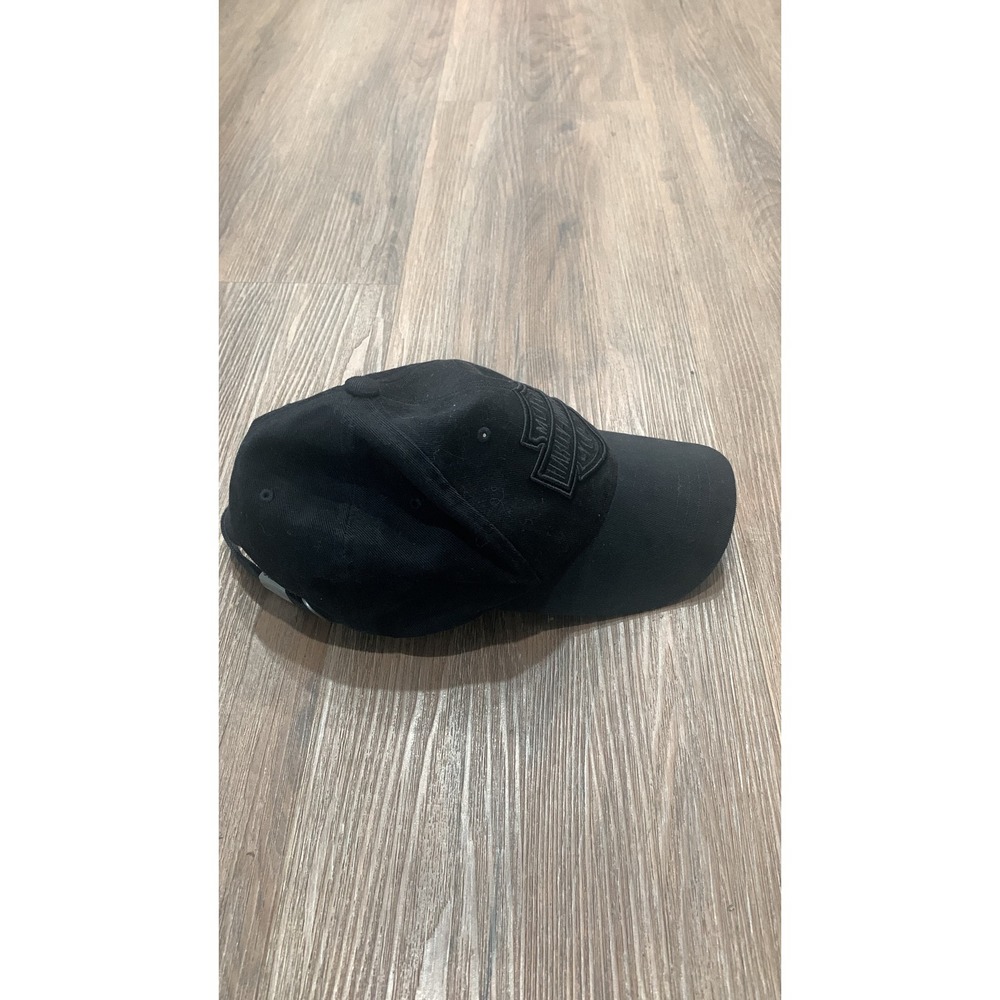 Harley-Davidson Mens Black‎ Tonal Embroidered Logo Adjustable Baseball Cap Hat